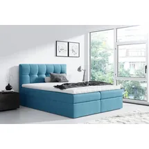 xlmoebel Boxspringbett 160 x 200 cm Blau