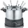 Severin Fondue 1500W 8 Fonduegabeln Edelstahl (gebürstet), Schwarz