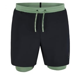 Odlo Herren 2-in-1 Laufshorts X-ALP TRAIL 6 INCH, black - loden frost, S