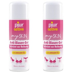 pjur Hautpflegegel pjuractive mySKIN 2x 30ml – Anti-Blasen-Gel, gegen Reibung, mit Arganöl und Vitamin E – Vegan – Made in Germany