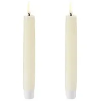 Piffany Uyuni LED Stabkerzen 15 cm beige 2 St.