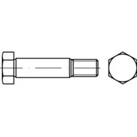 Industrial Quality Supplies DIN 610 Sechskant-Passschraube M8x80 Stahl 8.8