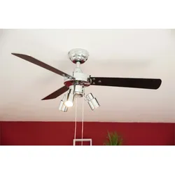 aireRyder Deckenventilator Cyrus Chrom mit Licht & Zugketten 107