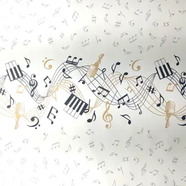 JUNOPAX Papiertischdecke 50m x 1,15m, Musik