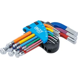 BGS Winkelschlüssel-Satz Multicolour kurz Innensechskant 1,5-10 mm 9-tlg. (74451)