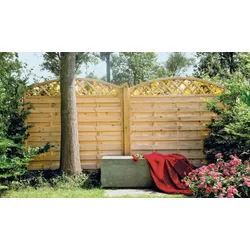 Sichtschutzzaun 60 x 180 cm – Sichtschutz aus druckimprägniertem Kieferholz – massiver Holz-Zaun in Flechtoptik – idealer Zaun für Garten & Terrasse