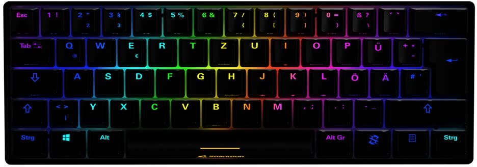 Sharkoon Skiller SGK50 S4 bk Kailh Blue, USB Gaming-Tastatur, schwarz