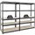 Proregal Schwerlastregal Metall 200x120x60 cm schwarz 5-Ebenen