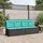 vidaXL Gartenbank 220 x 0 x 0 cm Schwarz
