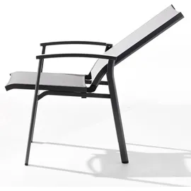 Sieger Lima Hochlehner 63 x 138 x 110 cm eisengrau-hellgrau