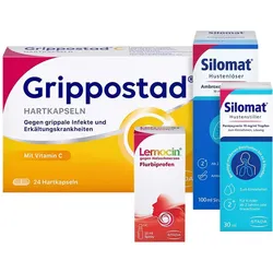 Grippostad C + Silomat Hustenlöser + Lemocin Flurbiprofen+ Silomat Hustenstiller 1 ST