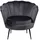 VCM Relaxsessel Nice Velours 83 x 76 x 0 cm Grau