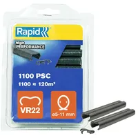 Rapid Zaun-Ringklammern 1.100 Stk. Grau