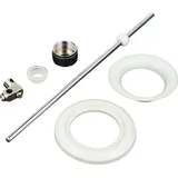 tecuro Zugstange für Exzenter Ab- und Überlaufgarnitur 205 mm x Ø 5 mm, Messing verchromt