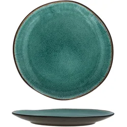6er Set Dessertteller Reactive Glaze Green - Leros -  Bluegreen