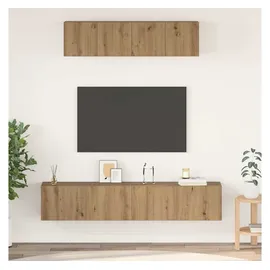 vidaXL Artisan-Eiche TV-Schrankset 30 x 30,5 x 30 cm Braun Holzwerkstoff