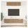 vidaXL Artisan-Eiche TV-Schrankset 30 x 30,5 x 30 cm Braun Holzwerkstoff