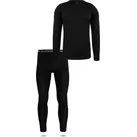 normani Thermounterhemd Herren Merino Unterwäsche-Set Melbourne/Sydney Thermounterwäsche Skiunterwäsche 100% Merinowolle schwarz 4XL