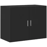 vidaXL Wandschrank Schwarz 80x42,5x64 cm Holzwerkstoff