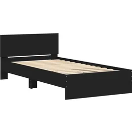 vidaXL Bettgestell 100 x 200 cm Schwarz