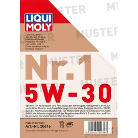 LIQUI MOLY Nr. 1 20616 5W-30 5 l