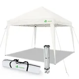 VOUNOT Faltpavillon 3 x 3 m inkl. 4 Seitenteile Weiß