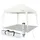 VOUNOT Faltpavillon 3 x 3 m inkl. 4 Seitenteile Weiß