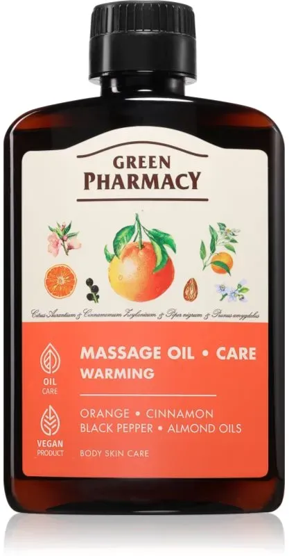 Green Pharmacy Essential oils of Orange Massage Oil wärmendes Massageöl 200 ml