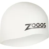 Zoggs Unisex – Erwachsene Easy-fit Silicone Cap Badekappe, Weiss, Einheitsgröße EU