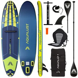 AQUALUST 10.6 iSUP Board 320 x 76 x 15 cm blau