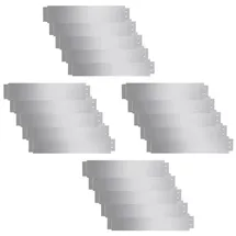 vidaXL 20x Rasenkante Verzinkt 100x20 cm