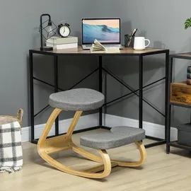 Homcom Kniestuhl Holz Grau