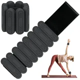 srclo 2 PCS Handgelenkgewichte Knöchelgewichte Set Gewichtsmanschetten für Fuß oder Handgelenk auf Bewegung Gehen Yoga Joggen Aerobic Pilates Gewicht Fitness Armband (schwarz, 0.5kg (0.25kg*2))