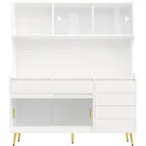 modfu Hochschrank 145 x 39 x 171 cm Weiß