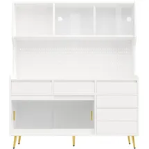 modfu Hochschrank 145 x 39 x 171 cm Weiß