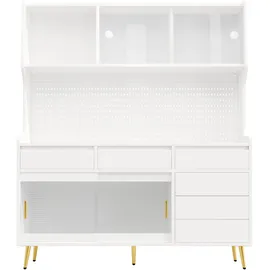 modfu Hochschrank 145 x 39 x 171 cm Weiß