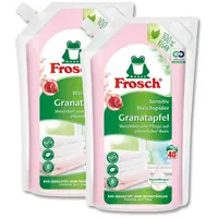 FROSCH Frosch Weichspüler Granatapfel 1 Liter pflegend mit Granatapfel (2er P Weichspüler