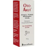 OTOAKUT 50 mg/g + 10 mg/g Ohrentropfen Lösung 10 g