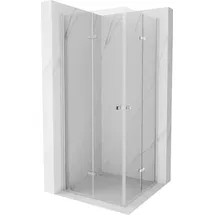 Mexen Lima Duo klappbare Duschkabine 80 x 80 cm, Transparent, Chrom - 856-080-080-02-00