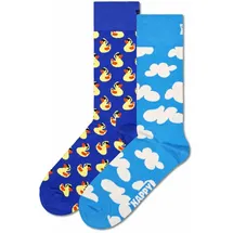 Happy Socks Classic Crew 2-Pack Kurzsocken Mehrfarbig 36-40