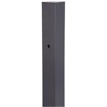 GAH Alberts Zaunpfahl 60 x 170 cm Schwarz/Aluminium