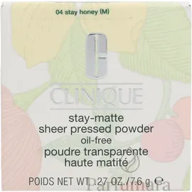 Clinique Stay-Matte Sheer Pressed Powder 04 stay honey