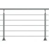DOLLE Geländer-Set PS 010 150 cm Aluminium