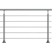 DOLLE Geländer-Set PS 010 150 cm Aluminium