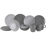 gimex Classic Line Geschirrset 16-tlg. grau