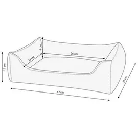 dehner lieblinge Kuschelbett Sammy, rechteckig, beige