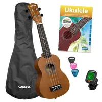 HAGE MUSIKVERLAG Soprano Ukulele Linden Set (incl. incl. 4