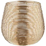 BUTLERS Teelichthalter Twine Light Metall Gold