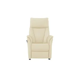 Hukla Relaxsessel Pascal Leder 77 x 115 x 90 cm Creme elektrisch, drehbar