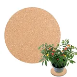 Pflanzen Untersetzer | Cork Round Plant Pot Pad | Anti-Rutsch-Kork-Pflanzenmatte runde Kork-Pad-Pflanzenplattenkissen zum Garten in Innen- und Außentöpfen Handwerksbedarf